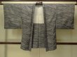 Photo1: P0123I Vintage Japanese kimono Black HAORI short jacket for women / Silk. Triangle (Grade B) (1)