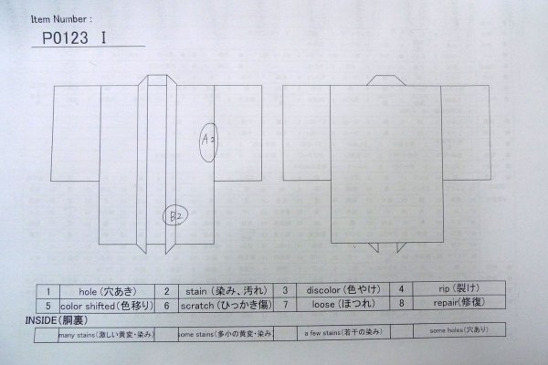 Photo13: P0123I Vintage Japanese kimono Black HAORI short jacket for women / Silk. Triangle (Grade B) (13)