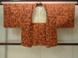 Photo1: Mint P0123J Vintage Japanese kimono Dark Orange HAORI short jacket for women / Silk. MOMIJI maple leaf (Grade A) (1)