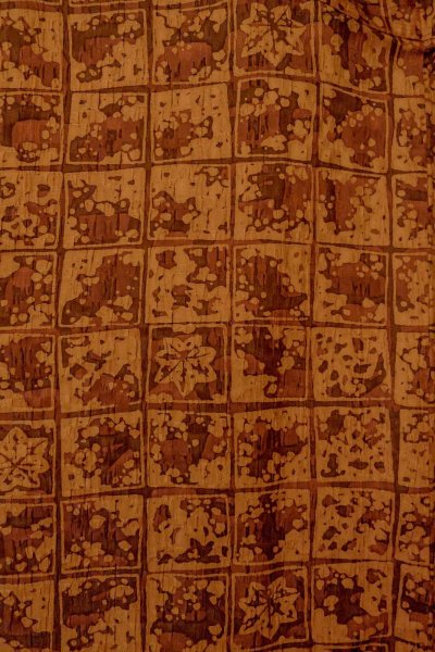 Photo3: Mint P0123J Vintage Japanese kimono Dark Orange HAORI short jacket for women / Silk. MOMIJI maple leaf (Grade A) (3)