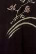 Photo4: Mint P0123K Vintage Japanese kimono Black HAORI short jacket for women / Silk. Flower (Grade A) (4)
