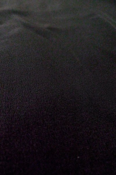 Photo10: Mint P0123K Vintage Japanese kimono Black HAORI short jacket for women / Silk. Flower (Grade A) (10)