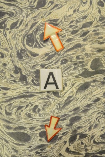 Photo14: P0123M Vintage Japanese kimono Gray HAORI short jacket for women / Silk. MOMIJI maple leaf (Grade C) (14)