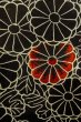 Photo6: P0123N Vintage Japanese kimono Black HAORI short jacket for women / Silk. Chrysanthemum (Grade C) (6)