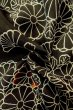 Photo11: P0123N Vintage Japanese kimono Black HAORI short jacket for women / Silk. Chrysanthemum (Grade C) (11)