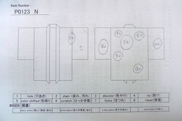 Photo13: P0123N Vintage Japanese kimono Black HAORI short jacket for women / Silk. Chrysanthemum (Grade C) (13)
