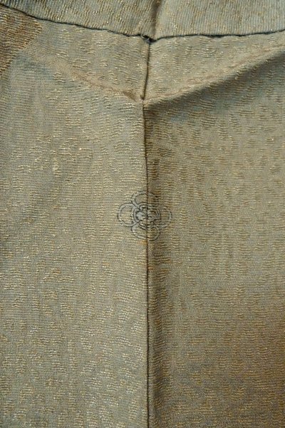 Photo5: P0123P Vintage Japanese kimono Light Bluish Gray HAORI short jacket for women / Silk. (Grade C) (5)