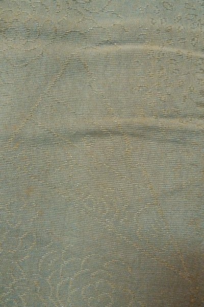 Photo7: P0123P Vintage Japanese kimono Light Bluish Gray HAORI short jacket for women / Silk. (Grade C) (7)