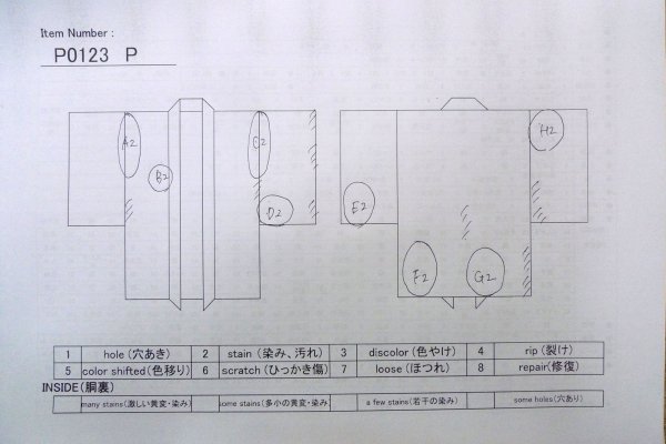 Photo14: P0123P Vintage Japanese kimono Light Bluish Gray HAORI short jacket for women / Silk. (Grade C) (14)