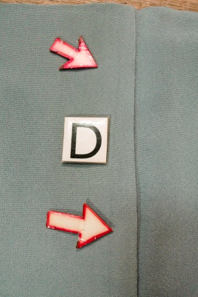 Photo17: P0123Q Vintage Japanese kimono Grayish Light Blue HAORI short jacket for women / Silk. Tall grass (Grade C) (17)