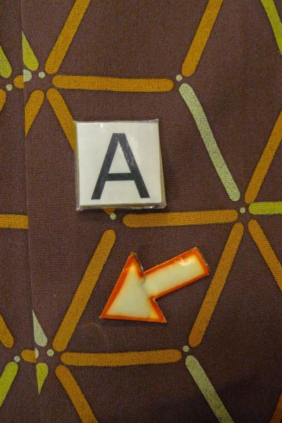 Photo14: P0123T Vintage Japanese kimono Brown HAORI short jacket for women / Silk. Hemp leaf (Grade B) (14)