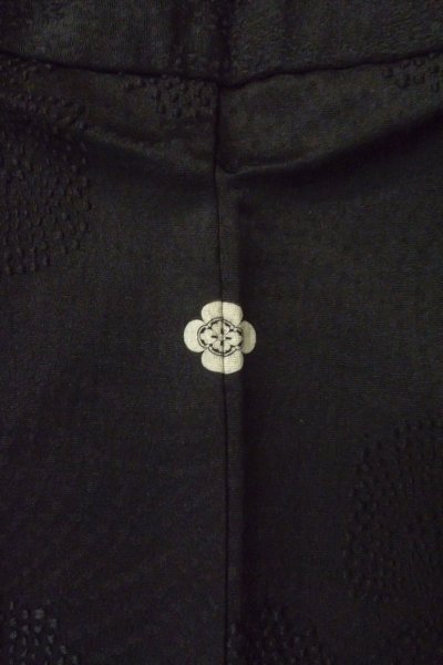 Photo5: Mint P0123U Vintage Japanese kimono Black HAORI short jacket for women / Silk. (Grade A) (5)