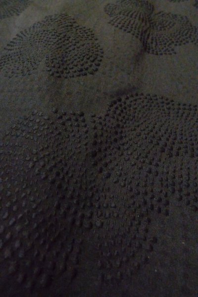 Photo9: Mint P0123U Vintage Japanese kimono Black HAORI short jacket for women / Silk. (Grade A) (9)