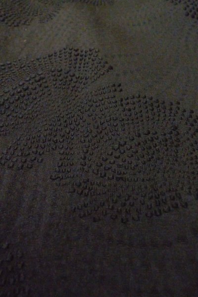 Photo10: Mint P0123U Vintage Japanese kimono Black HAORI short jacket for women / Silk. (Grade A) (10)