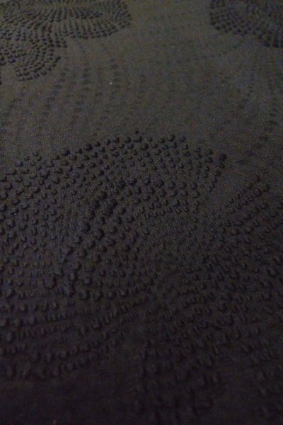 Photo11: Mint P0123U Vintage Japanese kimono Black HAORI short jacket for women / Silk. (Grade A) (11)