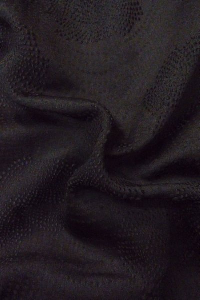 Photo12: Mint P0123U Vintage Japanese kimono Black HAORI short jacket for women / Silk. (Grade A) (12)