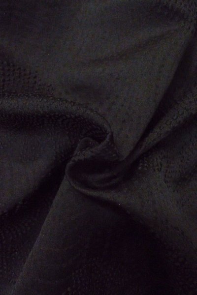 Photo13: Mint P0123U Vintage Japanese kimono Black HAORI short jacket for women / Silk. (Grade A) (13)