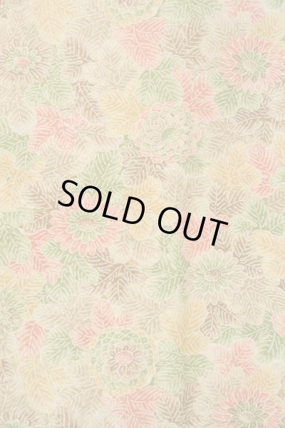 Photo4: Mint P0123V Vintage Japanese kimono Multi Color HAORI short jacket for women / Silk. Flower (Grade A) (4)