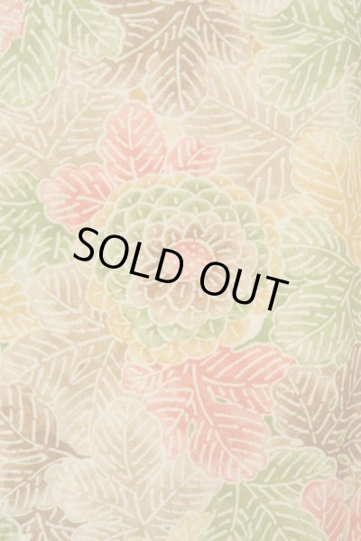 Photo1: Mint P0123V Vintage Japanese kimono Multi Color HAORI short jacket for women / Silk. Flower (Grade A) (1)