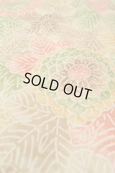 Photo10: Mint P0123V Vintage Japanese kimono Multi Color HAORI short jacket for women / Silk. Flower (Grade A) (10)