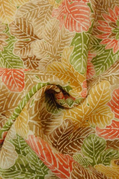 Photo12: Mint P0123V Vintage Japanese kimono Multi Color HAORI short jacket for women / Silk. Flower (Grade A) (12)