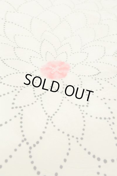 Photo10: P0123W Vintage Japanese kimono White HAORI short jacket for women / Synthetic. Chrysanthemum (Grade A) (10)