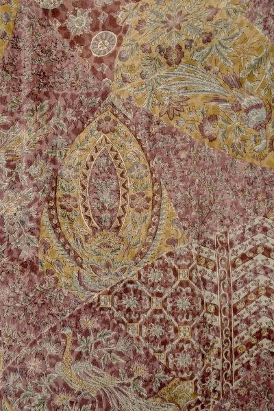 Photo3: Mint P0123Y Vintage Japanese kimono Reddish Purple HAORI short jacket for women / Silk. Phoenix (Grade A) (3)