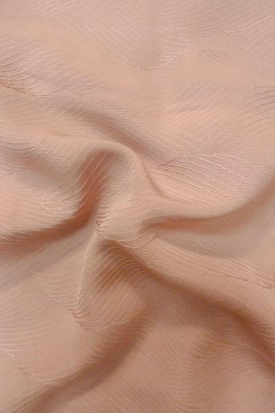 Photo9: P0124A Vintage Japanese kimono Pale Grayish Pink HAORI short jacket for women / Silk. (Grade D) (9)