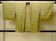 Photo1: P0124B Vintage Japanese kimono Pale Yellowish Green HAORI short jacket for women / Silk. Swirl (Grade D) (1)