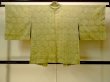 Photo2: P0124B Vintage Japanese kimono Pale Yellowish Green HAORI short jacket for women / Silk. Swirl (Grade D) (2)