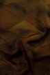 Photo11: P0124C Vintage Japanese kimono Dark Brown HAORI short jacket for women / Silk. Abstract pattern (Grade A) (11)