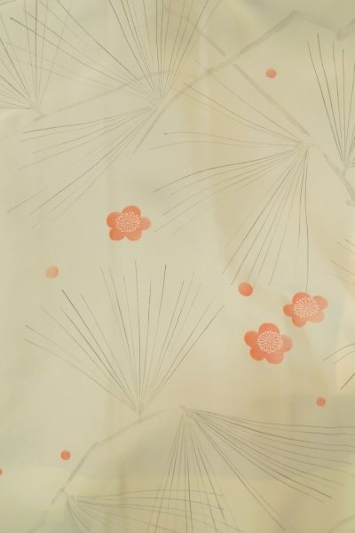 Photo14: P0124C Vintage Japanese kimono Dark Brown HAORI short jacket for women / Silk. Abstract pattern (Grade A) (14)