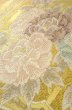 Photo10: P0206A Vintage Japanese Kimono  Shiny Gold  FUKURO OBI sash Peony Silk. (Grade B) (10)