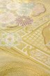 Photo11: P0206A Vintage Japanese Kimono  Shiny Gold  FUKURO OBI sash Peony Silk. (Grade B) (11)