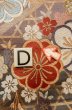 Photo15: P0206B Vintage Japanese Kimono Shiny Grayish Multi Color  FUKURO OBI sash SAKURA cherry blossom Silk. (Grade B) (15)