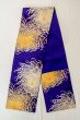 Photo1: P0206I Vintage Japanese Kimono  Vivid Purple  FUKURO OBI sash Chrysanthemum Silk. (Grade B) (1)