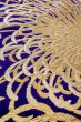Photo10: P0206I Vintage Japanese Kimono  Vivid Purple  FUKURO OBI sash Chrysanthemum Silk. (Grade B) (10)