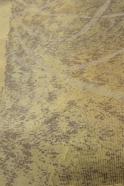 Photo8: P0206J Vintage Japanese Kimono  Light Off White  FUKURO OBI sash UME plum bloom Silk. (Grade B) (8)