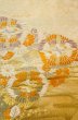 Photo4: P0206N Vintage Japanese Kimono  Shiny Gold  FUKURO OBI sash Peony Silk. (Grade B) (4)