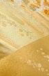 Photo8: P0206N Vintage Japanese Kimono  Shiny Gold  FUKURO OBI sash Peony Silk. (Grade B) (8)