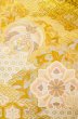 Photo3: P0206P Vintage Japanese Kimono  Light Gold  FUKURO OBI sash Flower Silk. (Grade B) (3)