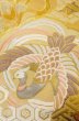 Photo5: P0206P Vintage Japanese Kimono  Light Gold  FUKURO OBI sash Flower Silk. (Grade B) (5)