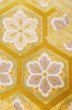 Photo9: P0206P Vintage Japanese Kimono  Light Gold  FUKURO OBI sash Flower Silk. (Grade B) (9)