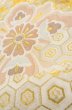 Photo14: P0206P Vintage Japanese Kimono  Light Gold  FUKURO OBI sash Flower Silk. (Grade B) (14)