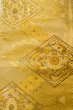 Photo3: P0206Q Vintage Japanese Kimono  Shiny Gold  FUKURO OBI sash Chrysanthemum Silk. (Grade B) (3)