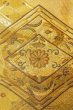 Photo5: P0206Q Vintage Japanese Kimono  Shiny Gold  FUKURO OBI sash Chrysanthemum Silk. (Grade B) (5)