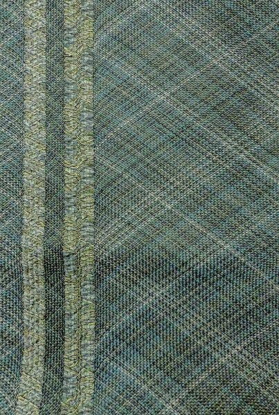 Photo3: Mint P0206S Vintage Japanese Kimono  Dark Teal  FUKURO OBI sash Stripes Silk. (Grade A) (3)