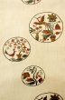 Photo4: P0206Y Vintage Japanese Kimono  Pale Ivory  FUKURO OBI sash Flower Silk. (Grade A) (4)