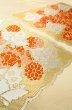 Photo10: P0206Z Vintage Japanese Kimono  Shiny Gold  FUKURO OBI sash Chrysanthemum Silk. (Grade B) (10)