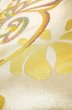 Photo9: Mint P0207C Vintage Japanese Kimono  Shiny Gold  FUKURO OBI sash Flower Silk. (Grade A) (9)